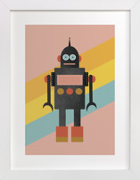 Retro Robot Children's Art Prints