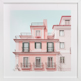 Pastel Pink House Children's Art Prints
