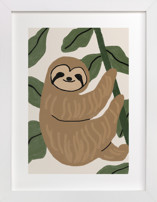 Baby sloth Children's Art Prints