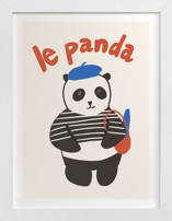 French Panda Children's Art Prints