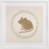 Woodland Animal Frame - Mouse Children's Art Prints