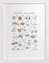Sports Alphabet Children's Art Prints