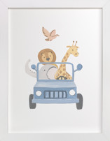 Safari Friends 4 Children's Art Prints