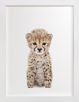 Baby Animal Cheetah Children's Art Prints