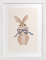 Hare with Bow Children's Art Prints