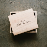 Personalized Keepsake Box | Wedding Gift for Couples | Maple Medium Keepsake Boxes