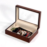Personalized Wedding Keepsake Memories Storage Box with Glass Cover Keepsake Boxes