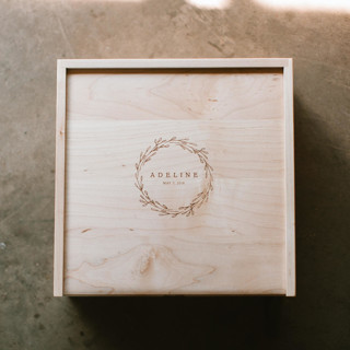 Personalized Keepsake Box | Wedding Gift for Couples | Maple Large Keepsake Boxes