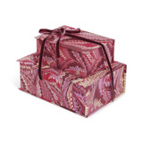 Hand-Marbled Keepsake Box Set in Florentine Pink - Set of 2 Keepsake Boxes