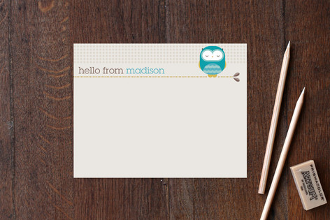 Owl Children's Stationery
