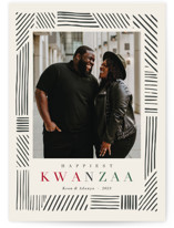 Striped Frame Kwanzaa Cards