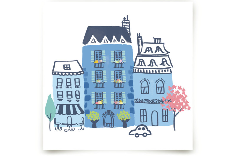 Paris, J'adore Children's and Nursery Wall Mural by Ali Macdonald Minted