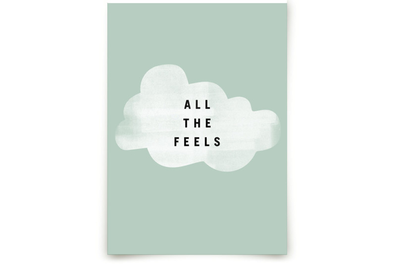 all the feels Children's and Nursery Wall Mural by Lindsay Stetson Thompson Minted