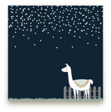 Llama at Night Children's and Nursery Wall Mural