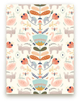 Folk Animal and Floral Children's and Nursery Wall Mural