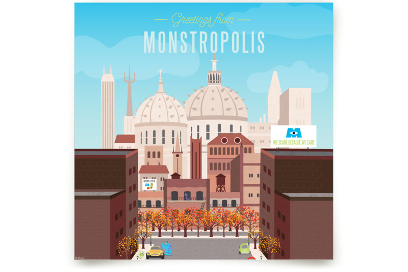 Greetings from Monstropolis from Disney and Pixar's Monster's Inc