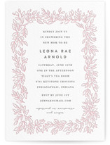 Letterpress Baby Shower Invitations