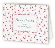 Cherry Sweet Letterpress Baby Shower Thank You Cards