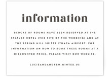 Senses Letterpress Direction Cards