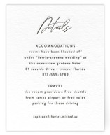 From us Letterpress Direction Cards