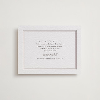 Regal Letterpress Direction Cards