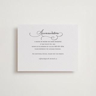élégance moderne Letterpress Direction Cards