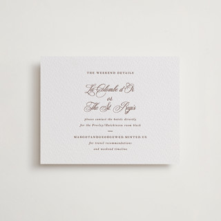 Lombardy Letterpress Direction Cards