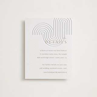 bonseki Letterpress Direction Cards