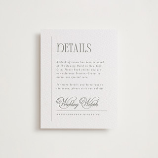 Sidebar Letterpress Direction Cards