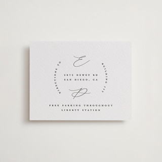 Paradox Letterpress Direction Cards