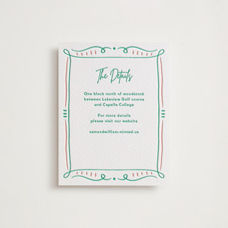 Sketch Letterpress Direction Cards