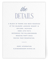 Letterpress Direction Cards