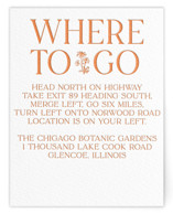 Letterpress Direction Cards