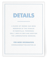 Letterpress Direction Cards