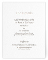 Letterpress Direction Cards