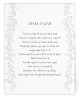 Delicately Letterpress Direction Cards