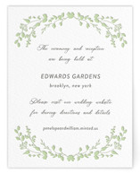 Flower Garden Letterpress Direction Cards