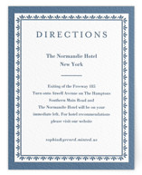 Pressed Motif Letterpress Direction Cards
