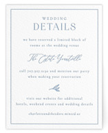 Simple Type Letterpress Direction Cards