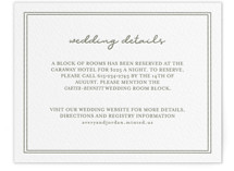 The Verdure Suite Letterpress Direction Cards