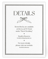 Trés Chic Letterpress Direction Cards