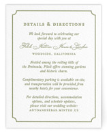 Botanical Crest Letterpress Direction Cards