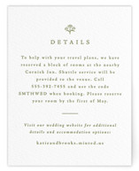 Posy Letterpress Direction Cards