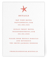 lobster Letterpress Direction Cards