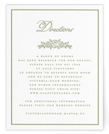 Crestino Letterpress Direction Cards