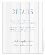 Subtle Stripes Letterpress Direction Cards
