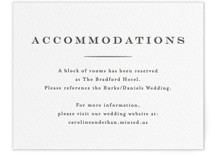 Proper Letterpress Direction Cards