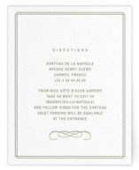 Letterpress Direction Cards