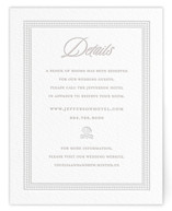 Shell Border Letterpress Direction Cards