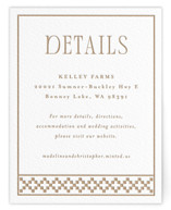 Parker Letterpress Direction Cards